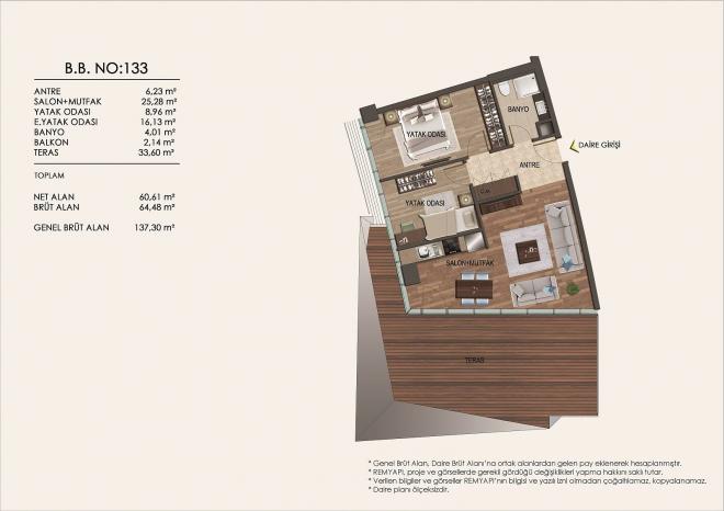 Квартира 2+1 в Стамбуле