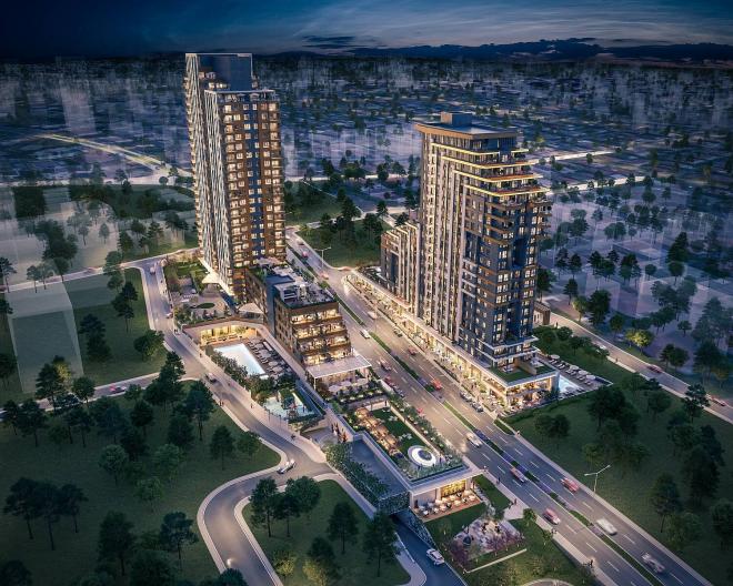 Квартира 4+1 с видом на море в Стамбуле