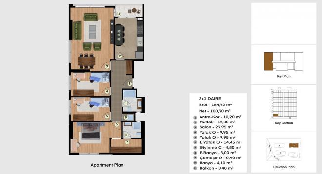 Квартира 3+1 в Стамбуле