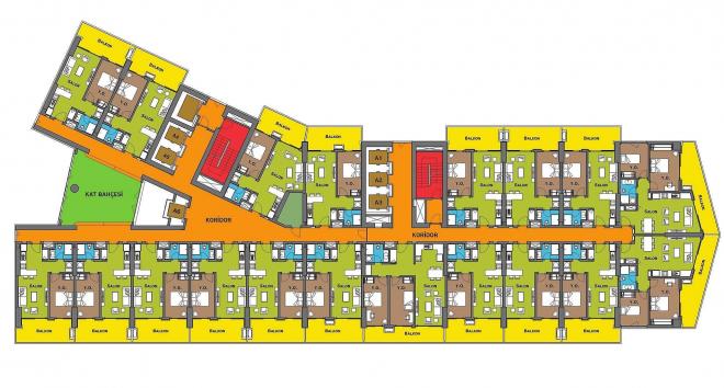 Квартира 0+1 с видом на море в Стамбуле