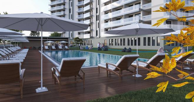 Квартира 0+1 с видом на море в Стамбуле