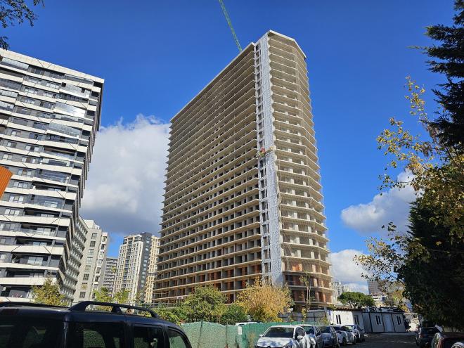 Квартира 1+1 с видом на море в Стамбуле