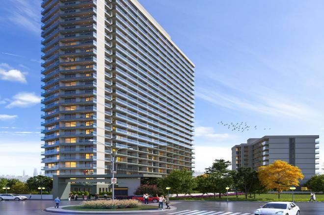 Квартира 1+1 с видом на море в Стамбуле