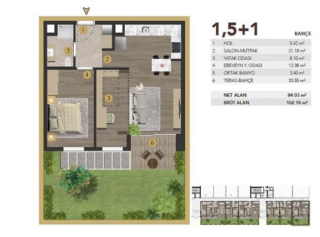 Квартира 2+1 в Стамбуле