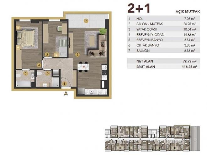 Квартира 3+1 в Стамбуле