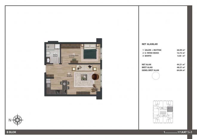 Квартира 3+1 в Стамбуле