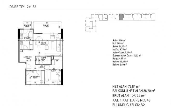Квартира 3+1 в Стамбуле