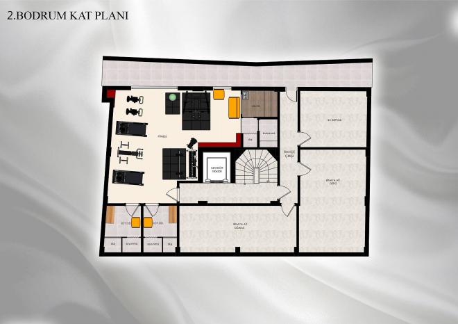 Квартира 1+1 с видом на море в Стамбуле