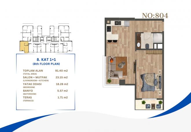 Квартира 2+1 в Стамбуле