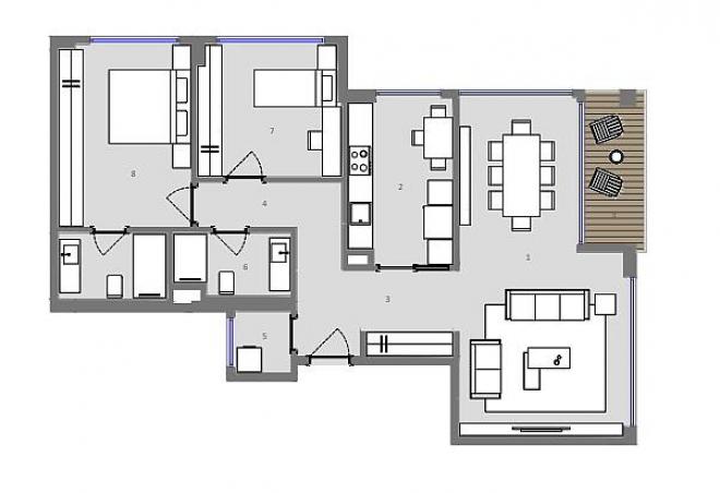 Квартира 2+1 в Стамбуле