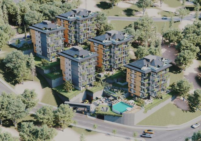 Квартира 4+1 с видом на море в Стамбуле