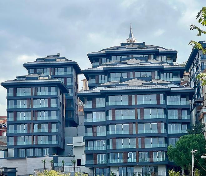 Квартира 4+1 с видом на море в Стамбуле