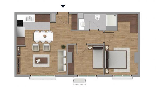 Квартира 1+1 в Стамбуле