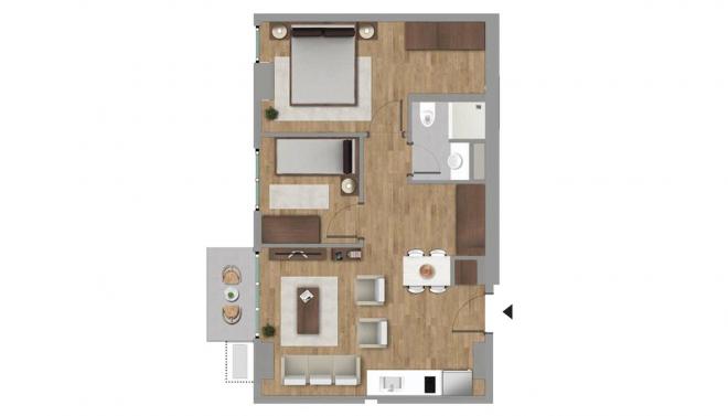 Квартира 1+1 в Стамбуле