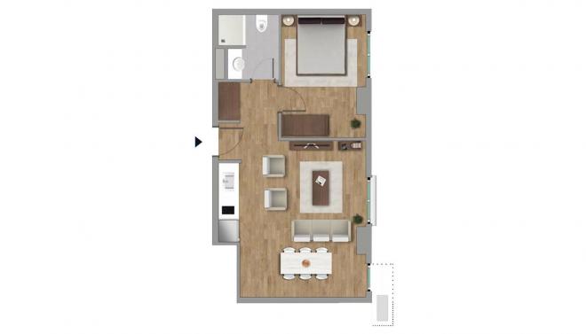 Квартира 2+1 в Стамбуле