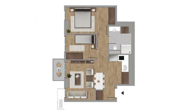 Квартира 2+1 в Стамбуле