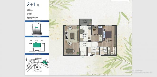 Квартира 2+1 в Стамбуле