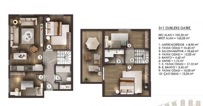 Квартира 2+1 в Стамбуле