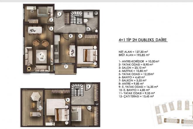Квартира 3+1 в Стамбуле