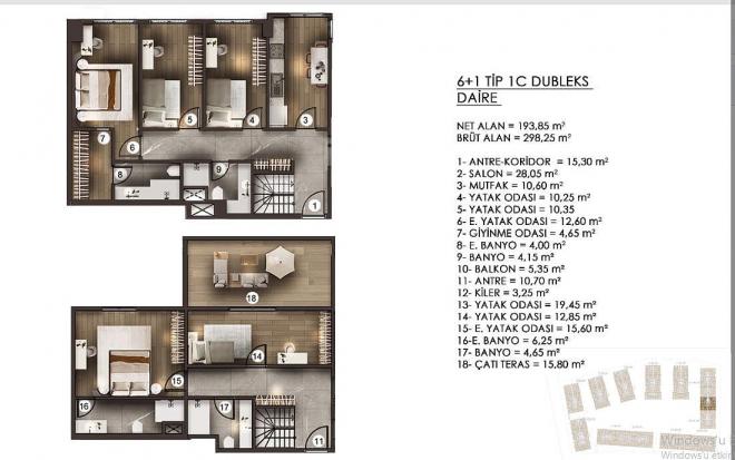 Квартира 3+1 в Стамбуле