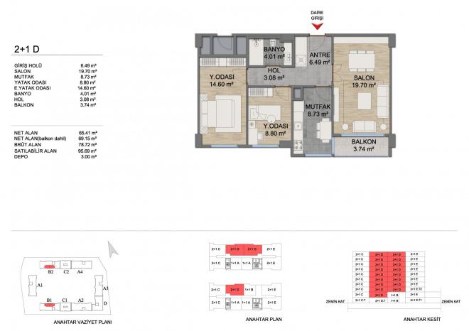 Квартира 2+1 в Стамбуле