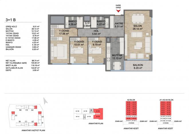 Квартира 2+1 в Стамбуле