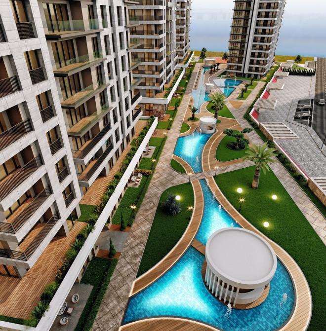 Квартира 3+1 с видом на море в Стамбуле