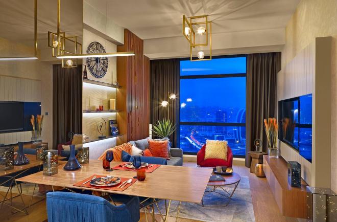 Квартира 1+1 с видом на море в Стамбуле