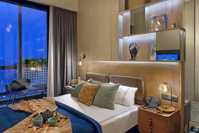 Квартира 1+1 с видом на море в Стамбуле