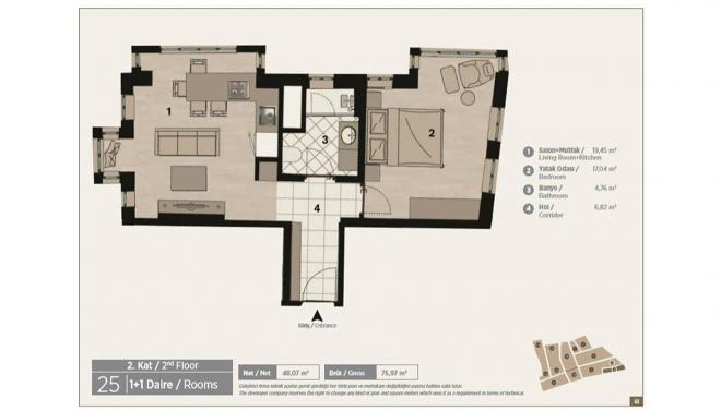 Квартира 2+1 в Стамбуле