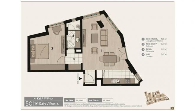 Квартира 3+1 в Стамбуле