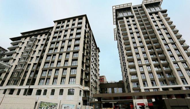 Квартира 1+1 с видом на море в Стамбуле