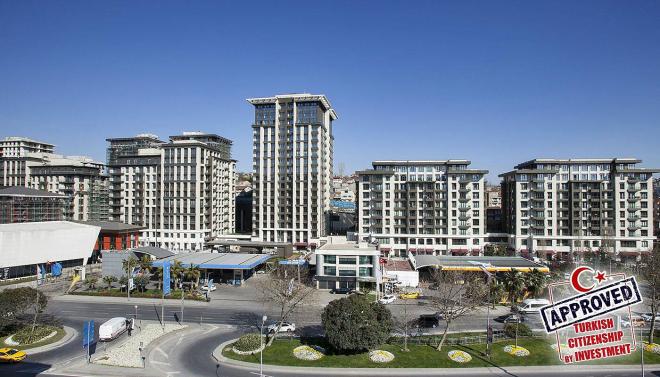 Квартира 1+1 с видом на море в Стамбуле