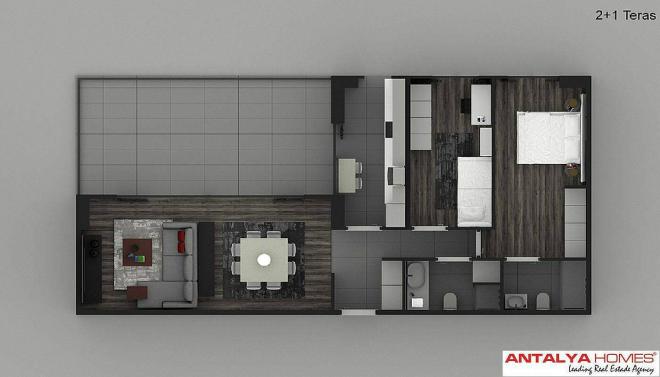 Квартира 1+1 в Стамбуле