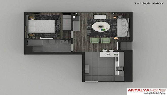 Квартира 1+1 в Стамбуле