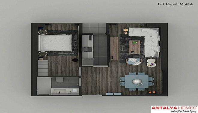 Квартира 1+1 в Стамбуле