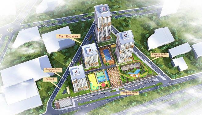 Квартира 2+1 с видом на море в Стамбуле