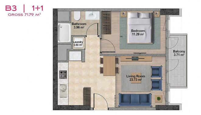 Пентхаус 6+1 с видом на море в Стамбуле