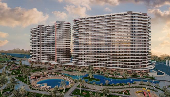 Квартира 1+1 с видом на море в Стамбуле