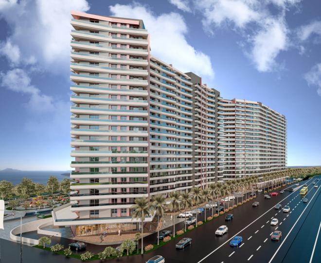 Квартира 1+1 с видом на море в Стамбуле