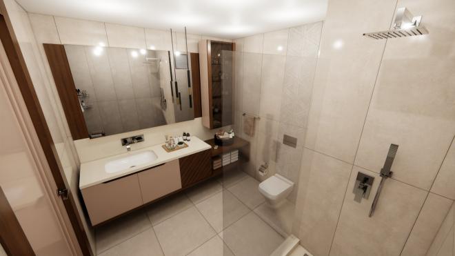 Квартира 2+1 с видом на море в Стамбуле