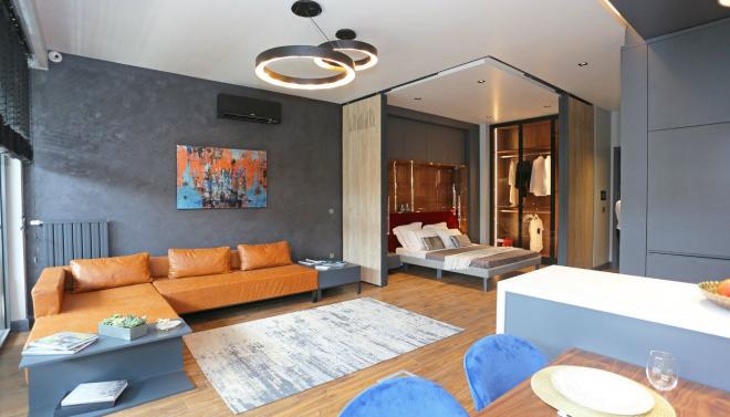 Пентхаус 3+1 с видом на море в Стамбуле