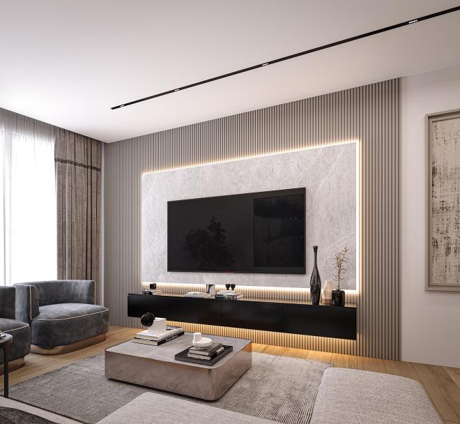 Пентхаус 3+2 с видом на море в Стамбуле