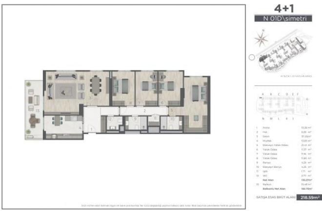 Квартира 1+1 в Стамбуле