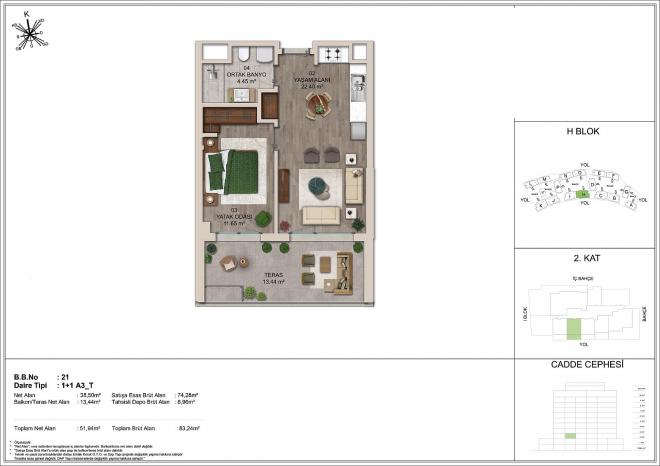 Квартира 2+1 в Стамбуле