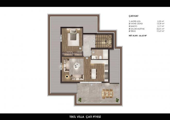 Вилла 4+2 с видом на море в Стамбуле