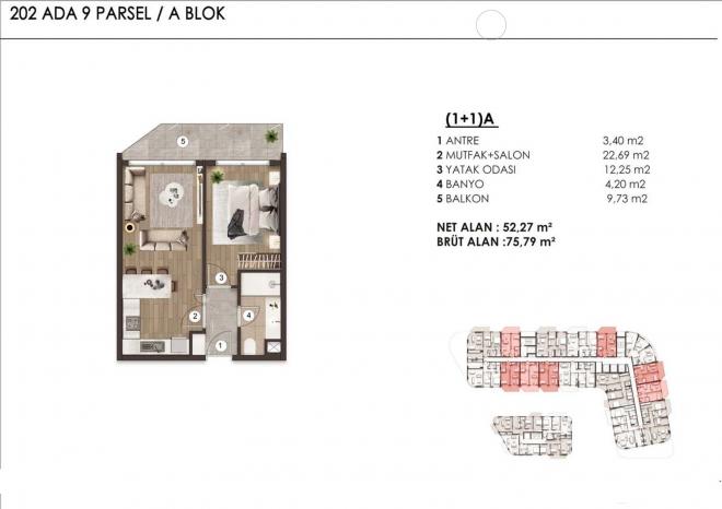 Квартира 2+1 в Стамбуле