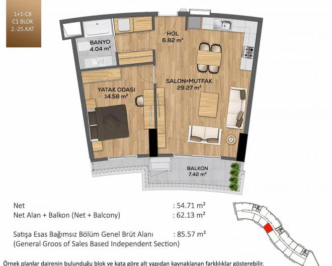 Квартира 3+1 в Стамбуле