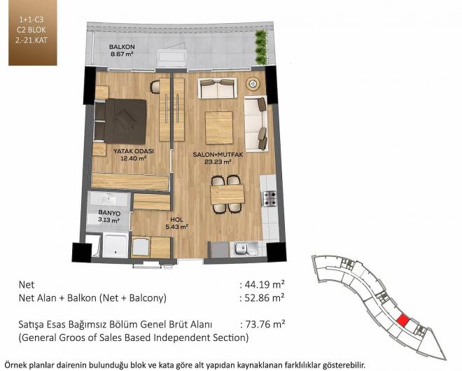 Квартира 3+1 в Стамбуле