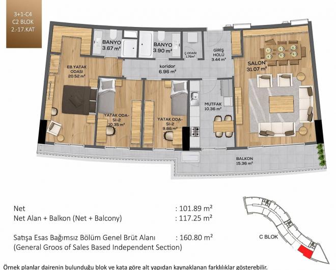 Квартира 3+1 в Стамбуле